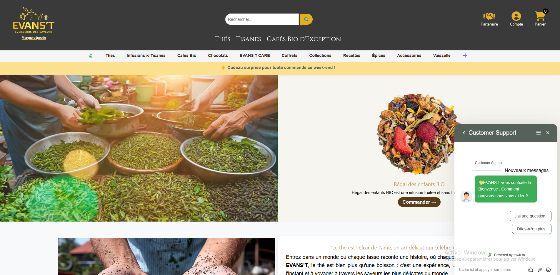EVANS’T – Plateforme e‑commerce & de vente